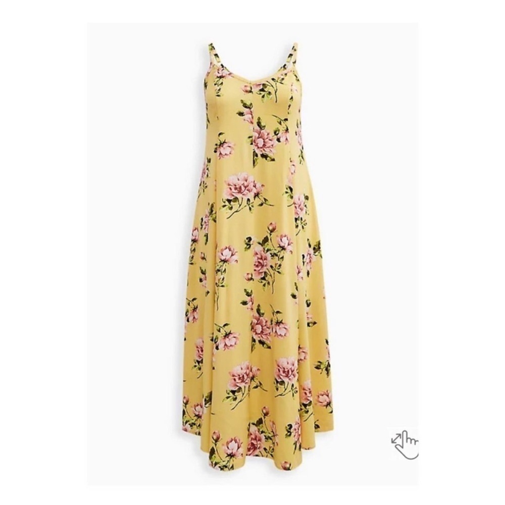 NWT Torrid Maxi Challis Trapeze Dress - Picture 5 of 11